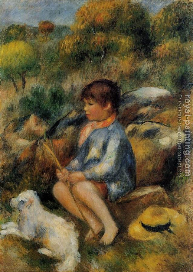 Pierre Auguste Renoir : Young Boy at the Stream